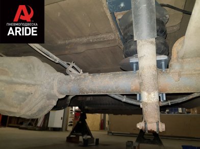 Рис. 6 Наши проекты: Пневмоподвеска на ﻿Mercedes Sprinter 3 - Этапы установки