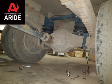 Рис. 4 Наши проекты: Установка комплекта пневмоподвески на заднюю ось с управлением из салона ﻿ГАЗ (GAZ) Газон NEXT