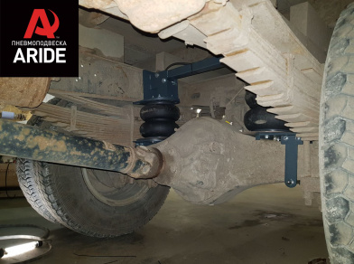 Рис. 9 Наши проекты: Установка комплекта пневмоподвески на заднюю ось с управлением из салона ﻿ГАЗ (GAZ) Газон NEXT