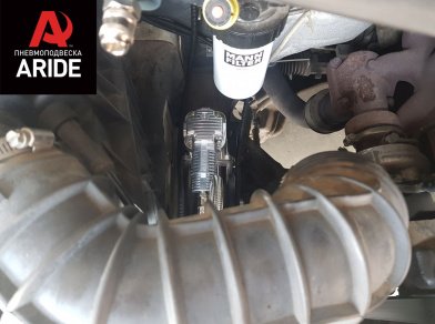 Рис. 2 Наши проекты: Установка задней пневмоподвески с управление на два контура ﻿Ford Transit RWD