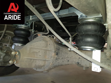 Рис. 12 Наши проекты: Установка задней пневматической подвески с управлением из салона ﻿ГАЗ (GAZ) Газель NEXT