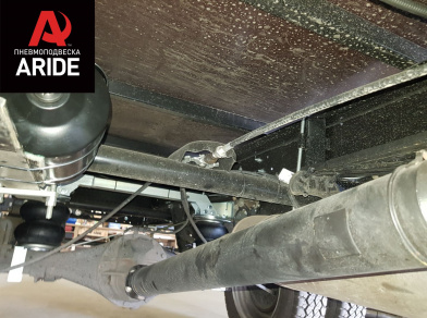 Рис. 14 Наши проекты: Установка задней пневматической подвески с управлением из салона ﻿ГАЗ (GAZ) Газель NEXT