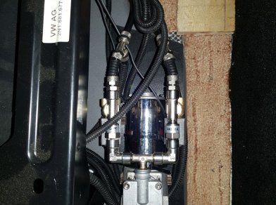 Рис. 4 Наши проекты: Пневмоподвеска на ﻿Volkswagen Crafter (2017-н.в.) - Этапы установки