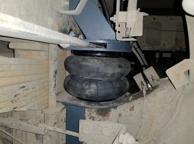 Рис. 19 Наши проекты: Пневмоподвеска на ﻿Isuzu Forward - Этапы установки