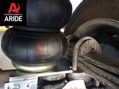 Рис. 10 Наши проекты: Установка задней пневмоподвески с управление из салона ﻿Ford Transit 460/470