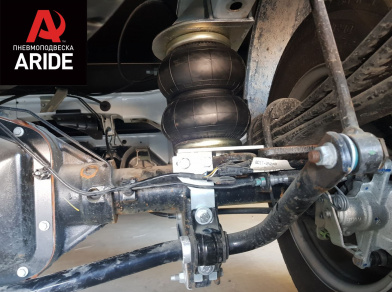 Рис. 12 Наши проекты: Установка задней пневмоподвески с управление из салона ﻿Ford Transit 460/470