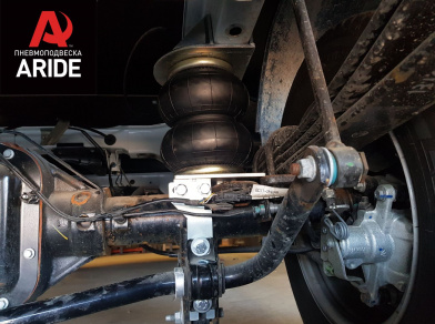 Рис. 16 Наши проекты: Установка задней пневмоподвески с управление из салона ﻿Ford Transit 460/470