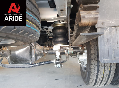 Рис. 22 Наши проекты: Установка задней пневмоподвески с управление из салона ﻿Ford Transit 460/470