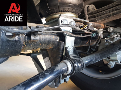 Рис. 23 Наши проекты: Установка задней пневмоподвески с управление из салона ﻿Ford Transit 460/470