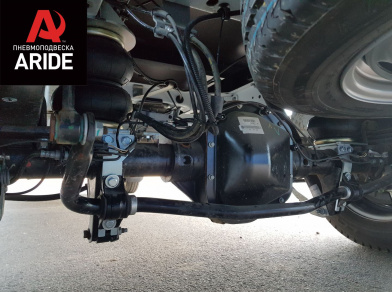 Рис. 27 Наши проекты: Установка задней пневмоподвески с управление из салона ﻿Ford Transit 460/470