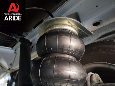 Рис. 33 Наши проекты: Установка задней пневмоподвески с управление из салона ﻿Ford Transit 460/470