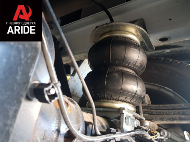 Рис. 5 Наши проекты: Установка задней пневмоподвески с управление из салона ﻿Ford Transit 460/470