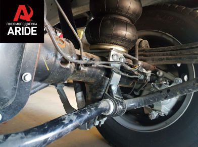 Рис. 6 Наши проекты: Установка задней пневмоподвески с управление из салона ﻿Ford Transit 460/470