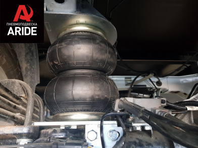 Рис. 8 Наши проекты: Установка задней пневмоподвески с управление из салона ﻿Ford Transit 460/470