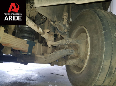 Рис. 4 Наши проекты: Пневмоподвеска на ﻿МАЗ Зубренок (43070) для комфорта - Этапы установки