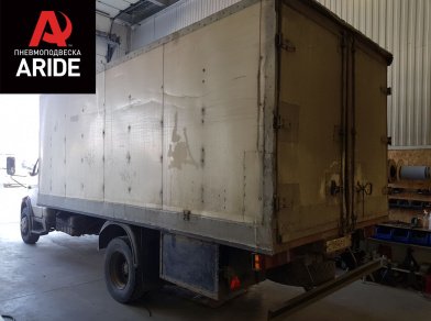 Рис. 2 Наши проекты: Пневмоподвеска на ﻿ГАЗ (GAZ) Валдай для усиления - Этапы установки