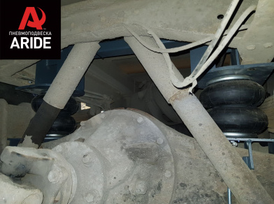 Рис. 4 Наши проекты: Пневмоподвеска на ﻿ГАЗ (GAZ) Валдай для усиления - Этапы установки