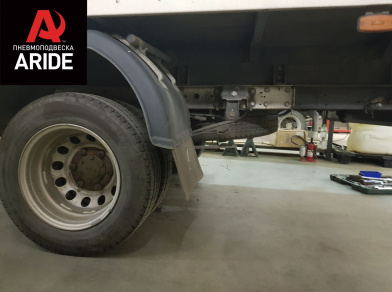 Рис. 2 Наши проекты: Пневмоподвеска на ﻿Ford Transit RWD с гарантией - Этапы установки