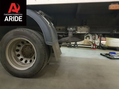 Рис. 2 Наши проекты: Пневмоподвеска на ﻿Ford Transit RWD с гарантией - Этапы установки