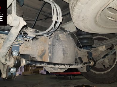 Рис. 4 Наши проекты: Пневмоподвеска на ﻿Ford Transit RWD с гарантией - Этапы установки