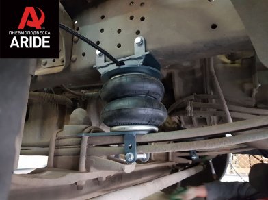 Рис. 3 Наши проекты: Пневмоподвеска на ﻿Mercedes Atego 823 - Этапы установки