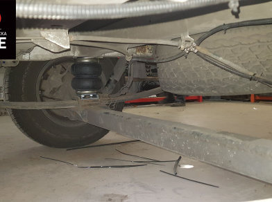 Рис. 3 Наши проекты: Пневмоподвеска на ﻿Peugeot Boxer - Этапы установки