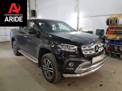 Рис. 1 Наши проекты: Пневмоподвеска на ﻿Mercedes X-class - установка задних пневмобаллонов