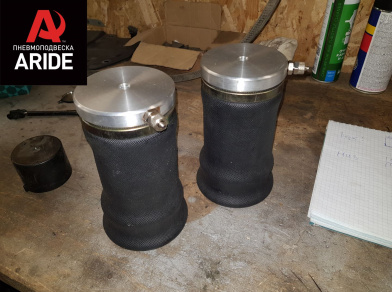 Рис. 11 Наши проекты: Пневмоподвеска на ﻿Mercedes X-class - установка задних пневмобаллонов