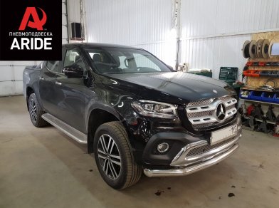 Рис. 1 Наши проекты: Пневмоподвеска на ﻿Mercedes X-class - установка задних пневмобаллонов