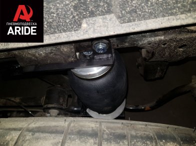 Рис. 24 Наши проекты: Пневмоподвеска на ﻿Mercedes X-class - установка задних пневмобаллонов