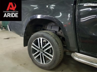 Рис. 28 Наши проекты: Пневмоподвеска на ﻿Mercedes X-class - установка задних пневмобаллонов