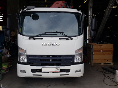 Рис. 1 Наши проекты: Пневмоподвеска на ﻿Isuzu Forward для комфорта - Этапы установки