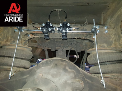 Рис. 3 Наши проекты: Пневмоподвеска на ﻿ГАЗ (GAZ) Газон NEXT от компании Арайд - Этапы установки