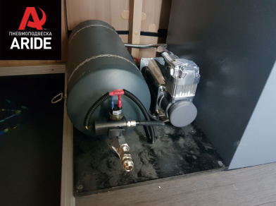 Рис. 14 Наши проекты: Пневмоподвеска на ﻿Fiat Ducato от компании Арайд - Этапы установки