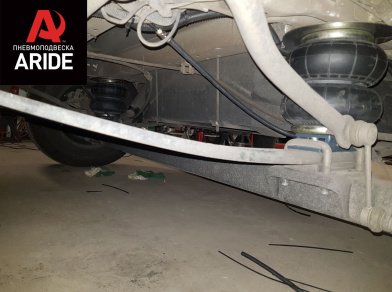 Рис. 8 Наши проекты: Пневмоподвеска на ﻿Fiat Ducato от компании Арайд - Этапы установки