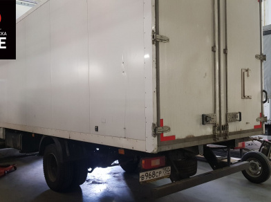 Рис. 3 Наши проекты: Пневмоподвеска на ﻿ГАЗ (GAZ) Газон NEXT доработка пневмоподвески - Этапы установки