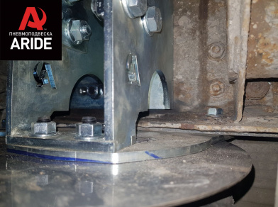 Рис. 10 Наши проекты: Пневмоподвеска на ﻿Iveco Daily 70C для грузоподъемности - Этапы установки