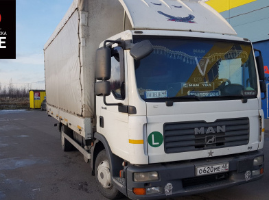 Рис. 1 Наши проекты: Пневмоподвеска на ﻿MAN TGL_8_180 - Этапы установки