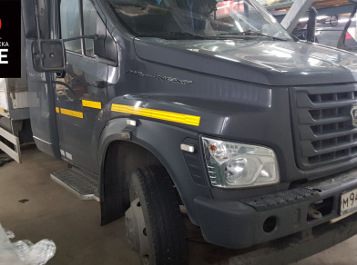 Рис. 7 Наши проекты: Пневмоподвеска на ﻿﻿ГАЗ (GAZ) Газон NEXT для грузоподъемности - Этапы установки