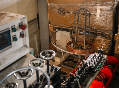 Рис. 5 Участок гибки колец