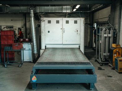 Рис. 7 Участок лазерной резки