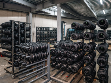 Рис. 13 Линия по производству пневмоподушек 