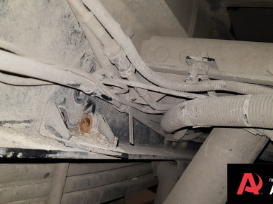 Рис. 11 Наши проекты: Пневмоподвеска на AVIA D120-170 в дополнение к рессорам