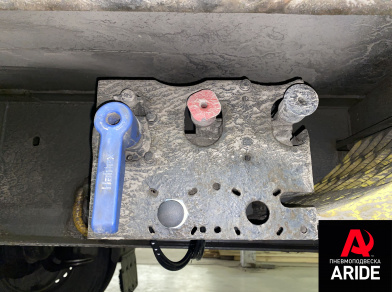 Рис. 10 Наши проекты: Установка механизма подъёма оси на оси BPW