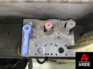 Рис. 10 Наши проекты: Установка механизма подъёма оси на оси BPW