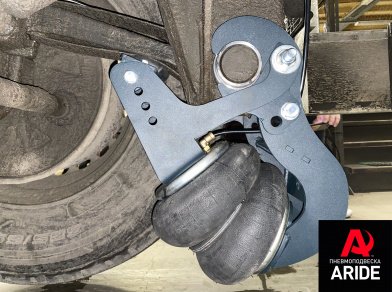 Рис. 5 Наши проекты: Установка механизма подъёма оси на оси BPW