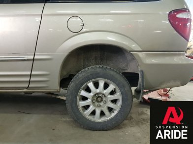 Рис. 10 Наши проекты: Пневмоподвеска на Chrysler Voyager - Этапы установки