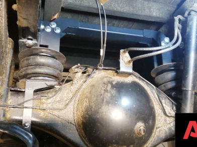 Рис. 17 Наши проекты: Пневмоподвеска на ﻿HINO Ranger - Этапы установки