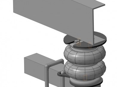 Рис. 2 Наши проекты: Пневмоподвеска на ﻿HINO Ranger - Этапы установки