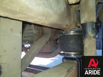 Рис. 4 Наши проекты: Пневмоподвеска на Isuzu NQR 90 - Этапы установки